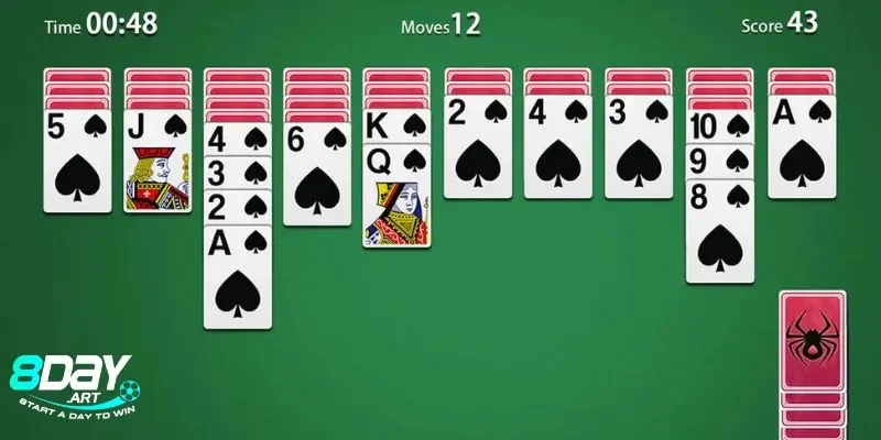 Những lưu ý khi chơi xếp bài nhện cùng cao thủ 8days